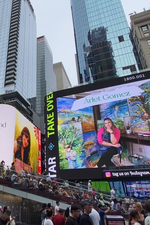 Arlet Gomez showcased in Times Square