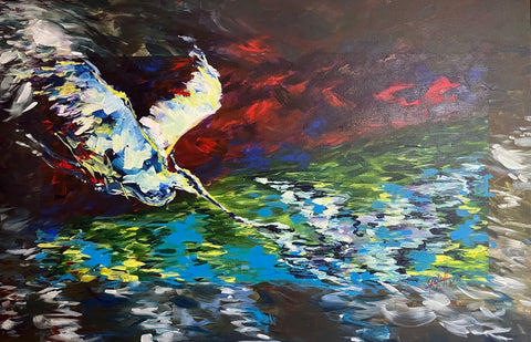 “Waters for a Blue Heron” Arlet Gomez