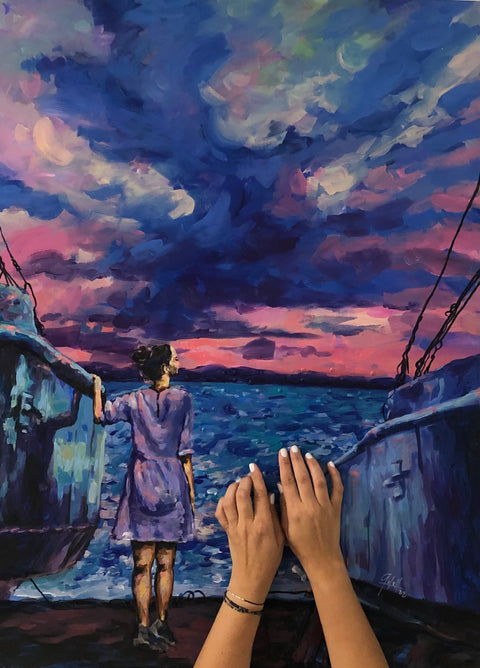 She and her thoughts - arletgomezstudio