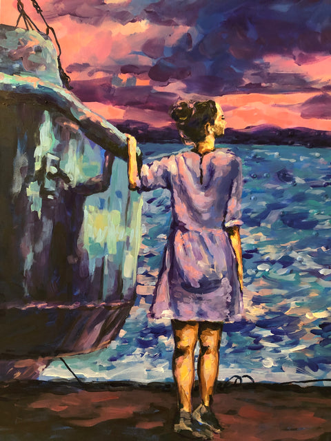 She and her thoughts - arletgomezstudio